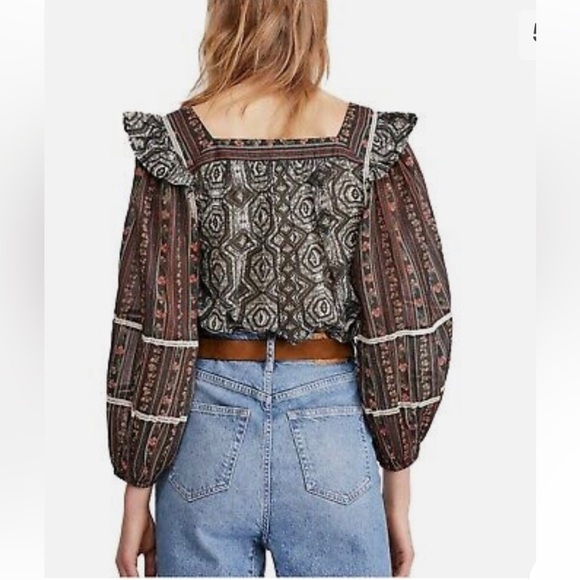 Free People Mostly Meadow Boho Style Blouse - Picture 3 of 10